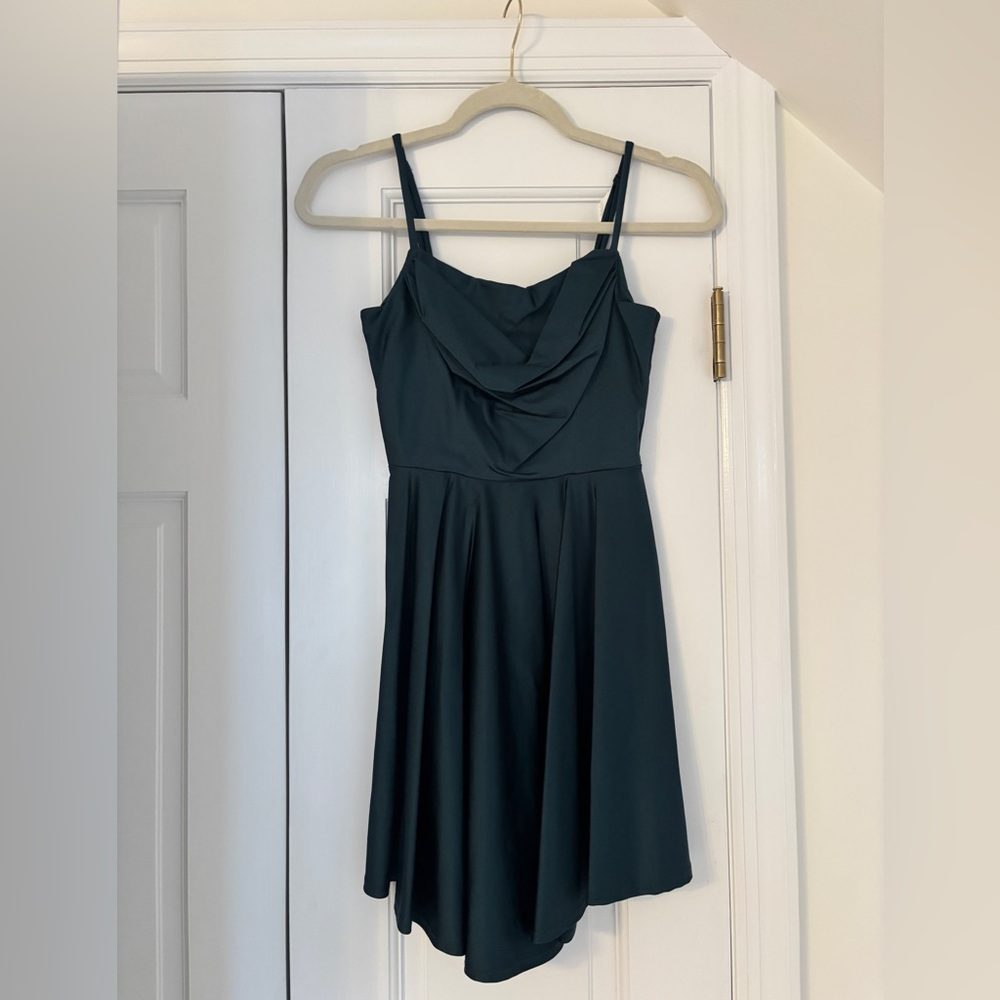 City Studio Dark Teal Mini Dress